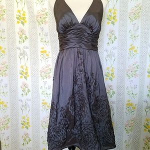 Adrianna Papell boutique dark grey dress size 10